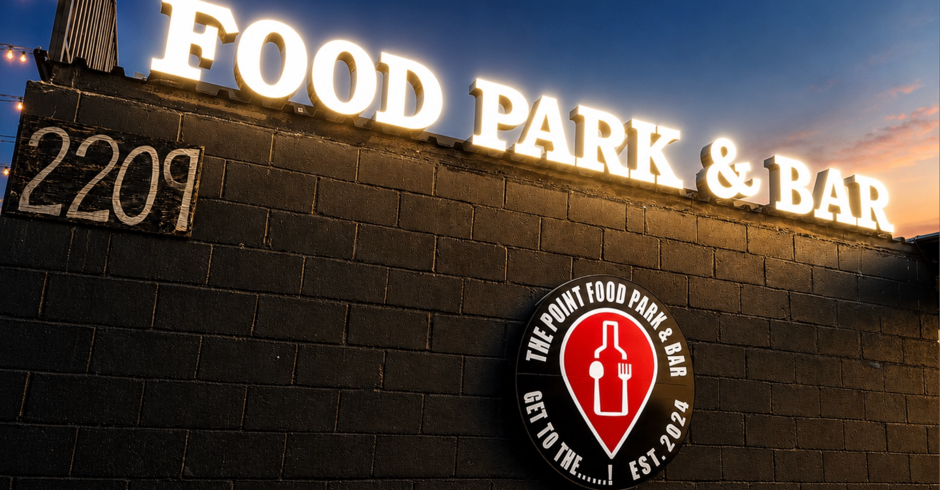 The Point Food Park & Bar sign